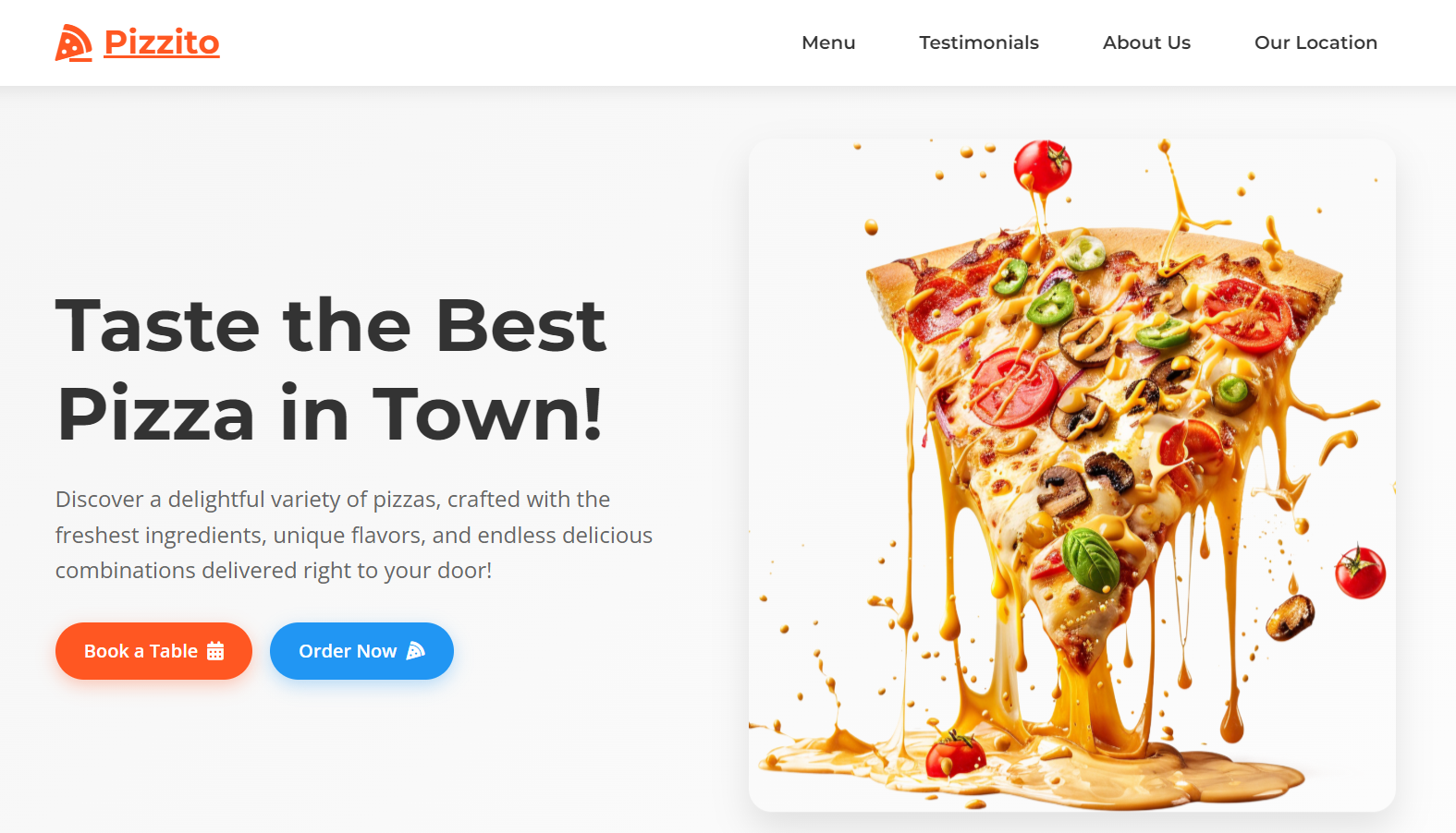 Pizzito Project Screenshot